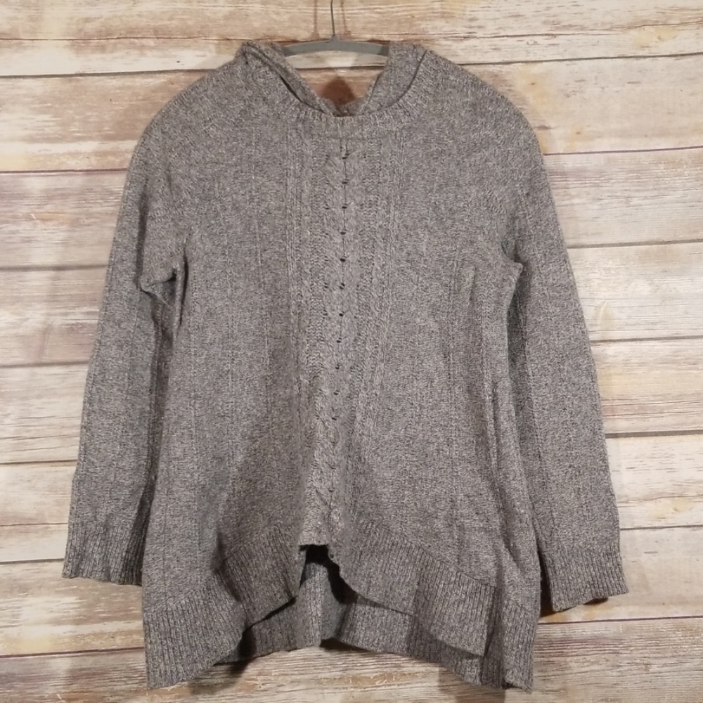 Anthro Moth Fireside Wool Hoodie Sweater